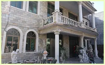天然大理石石雕桌凳 工厂实景2