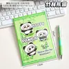 Caderno com Panda Desenho Animado Costurado A5 Caderno Espesso Caderno Prêmio Estudante Caderno Pequeno Desenho Animado Infantil Atacado
