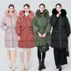 2026 Inverno Novo Estilo Gola Grande de Pelo Jaqueta de Algodão Feminina Casual Moda Versátil Jaqueta de Algodão Roupas de Algodão Casaco de Algodão Feminino Roupa de Proteção Térmica