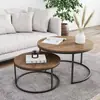 Mesa de centro pequeña transfronteriza personalizada, Balcón de apartamento pequeño, Sala de estar para tomar el té, Mesa redonda pequeña, Mesa de centro retráctil multifuncional simple