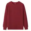 2026 Nuevo Otoño e Invierno 320g Color Sólido Suéter de Cuello Redondo Sudadera Unisex Talla Grande Corte Holgado Para el Trabajo Casual
