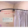 Perchero de puerta de cortina para probador de tienda de ropa sencilla, marco de anillo para probador, perchero de tela para cortina curva, probador, ropa de mujer