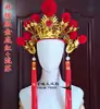 Tema de Disfraz para Fotografía: Ópera de la Niña de las Flores, Sombrerería de la Ópera de Pekín, Actuación de Tambores, Hua Mulan, Sombrerería de Mu Guiying, Lei De Zhu