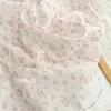 Coelho Floral FrescoAlgodão Penteado de Três CoresGaze Dupla CamadaVersão QEstampa de Desenho Roupas de BebêPijama