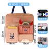 Bolsa de Almacenamiento de Dibujos Animados para Coche, Plegable con Bolsillos, Bolsa de Almacenamiento Colgante de Viaje Multicapa, Bolsa Portátil para Almacenamiento de Artículos Varios en el Coche