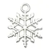 20 Piezas Mixtas de Muñeco de Nieve Navideño Plateado Brillante, Árbol de Navidad, Campana, Ciervo, Copo de Nieve, Accesorios para Joyería, Colgantes para Pendientes y Pulseras DIY