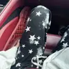 Pantalones de pierna ancha de hilo de seda helada a cuadros y lunares para mujer, primavera y verano, delgados, casuales, rectos para caminar, pantalones largos hasta el suelo