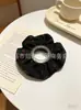 Venta Directa de Fábrica Scrunchie de Satén y Encaje Atmósfera Elegante Scrunchie Negro Goma para el Cabello Diadema Scrunchie