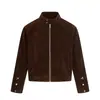 Chaqueta Retro de Alta Gama para Hombre y Mujer, Nuevo Estilo Otoño 2025, Abrigo Corto Holgado Casual de Gamuza Suave