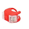 Luz de Rana de Silicona para Bicicleta JOHORSE Luz de Advertencia LED Multicolor Universal para Manillares y Tijas de Sillín Luz de Seguridad para Montar de Noche