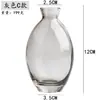 Vaso de vidro pequeno simples, colorido, ornamento decorativo fresco e criativo, conjunto de três peças de arte floral com buquê feito à mão, atacado