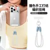 Lanyard para teléfono más vendido transfronterizo, correa corta para la muñeca, charm de moda, llavero de muñeca, cordón trenzado antideslizante, en stock