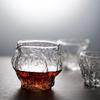 Venta al por mayor de fábrica martillo Vaso Fair de Vidrio de Borosilicato Alto engrosado con ondulaciones de agua juego de té grande Vaso Fair de nogal
