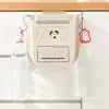 Cubo de Basura Plegable para Colgar en la Cocina, Cubo de Basura Plegable de Montaje en Pared de 10L/7L, Sin Agacharse para Puerta de Gabinete, Material Duradero PP TPR