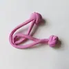 Corda de cabelo rosa dopamina para rabo de cavalo alto artefato anti-queda botão de nó corda de cabelo elástico alto elástico de cabelo grosso