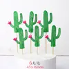 Decoração de Bolo Decoração de Aniversário Decoração de Palmeira Cena de Plantação de Árvore Fantasia TNT Suprimentos Festivos para Panificação Decoração