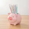 Porta-canetas Capivara Porta-canetas Pneu Arte Corporal Decoração de Mesa de Escritório Recipiente de Armazenamento Beleza de Fada Vaso de Flores