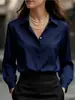 Camisa Blanca Antiarrugas para Mujer Otoño e Invierno 2025, Manga Larga, Gama Alta, Ropa Formal Profesional, Camisa para Entrevista de Cualificación Docente