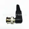 Conector BNCQ9 macho BNC 90 graus curvado direto da fábrica, atacado, cabeça BNC sem solda para monitoramento