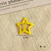 Pasador de Estrella de Dopamina Y2K Lindo para Niña Estrella de Cinco Puntas Pasador de Cabello Color Caramelo Ins Clip BB Clip para Flequillo