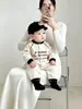 Roupas para Bebê Recém-Nascido Estilo Outono Macacão para Bebê Menino Lindo Estiloso Mês Completo 100 Dias Manga Longa Camada Única Body Outono