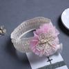 Tiara de Laço de Princesa Estilo Coreano para Bebês Meninas, Acessório de Cabelo para Celebração da Lua Cheia, Tiara para Bebê Menina, Ornamento de Cabelo para Meninas Pequenas
