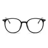 Óculos Fotocromáticos de Grau da Moda para Mulheres, Armação de Óculos Lisa Tendência, Lentes Ovais Anti-Luz Azul Sem Grau, Grau Personalizável