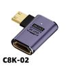 C D tipo revolución hdmi hembra microHDMI cabezal de conversión HD 8K60HZ mini-HDMI macho y hembra cabezal pasante