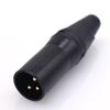 Conector de audio XLR de 3 núcleos para Canon, macho y hembra, chapado en oro real con pines de cobre, tarjeta de equilibrio