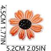 Lindo Adhesivo de Tela Bordado de Abeja de Pasto Pequeña Flor Bolsa Ropa Decoración Parche de Mariposa Bordado Planchado de Girasol