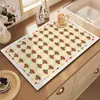 Tapete Drenante de Tierra de Diatomeas para Encimera de Cocina, Antideslizante, Aislante Térmico, Absorbente de Agua, Tapete para Mesa de Comedor, Tapete para Secar Platos, Posavasos, Posavasos para Taza de Té