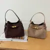 Bolso de gamuza para mujer, nuevo estilo otoñal de moda 2026, bolso tote pequeño para el trabajo, para ir al trabajo, bolso de hombro, bolso cruzado, bolso tipo cubo