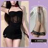 Lingerie Sexy com Estilo Americano, Vestido Decotado Puro Desejo para Mulheres, Design de Verão com Costas Nuas Qqny