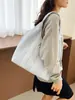 Bolso de lona nuevo de principios de otoño, bolso de hombro de cuadros dopamina, bolso tote lindo estilo coreano, bolso tote casual para chica