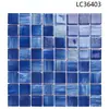 Azulejos de mosaico de cristal para piscina, piscina de observación, inodoro, estanque de peces, bañera, azulejos azules para casa de huéspedes