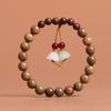 Pulsera de cuentas de sándalo verde y sándalo rojo lobular piedra Shoushan estilo étnico pequeño fresco para jugar pulsera de rosario para hombres y mujeres