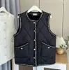 100kg Tallas Grandes Otoño/Invierno Nueva Moda Estilo Pequeño Chanel Forrado de Felpa Engrosado Chaleco Talla Grande Casual Chaleco 9173