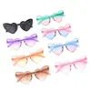 Nuevas Gafas de Sol Europeas y Americanas Transfronterizas de Amor para Niños Lindo Corazón de Melocotón Súper Lindas Gafas de Sol Degradadas para Bebé Venta al por Mayor