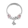 Pulsera de Corona de Acero Inoxidable Panjia 2025 con Cuentas Pulsera Ajustable Joyería de Moda para Mujer Regalo Venta al por Mayor Transfronteriza