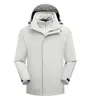 Chaqueta 3 en 1 a Prueba de Viento Workwear Personalizado con Estampado de Logo, Chaqueta de Trabajo Gruesa de Invierno para Exteriores, Abrigo de Grupo