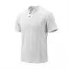 Chegada Nova Primavera 2026 Moletom com Gola Henley Estruturado de Manga Longa Branco Emagrecedor Mais Vendido Malha Masculina de Alta Qualidade