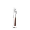 Faca de bife estilo ins com cabo de madeira imitação japonesa estilo retrô com grãos de madeira faca de bife garfo colher aço inoxidável faca ocidental