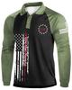 Cross-border pullover cor combinando lazer esportes impressão 3D retrô street clothing camisa esportiva camisa de manga comprida Comércio Exterior roupas masculinas