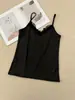 Camisola Feminina de Renda para Comércio Exterior Transfronteiriço, Macia e Elástica, Corte Justo, Perfeita para o Dia a Dia e para Usar em Camadas