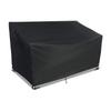 Funda para Banco Sofá de Muebles de Patio Exterior Transfronterizo Impermeable y Resistente al Sol 420D Tela Oxford Negra Funda para Silla Sofá Doble
