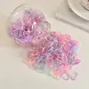 Elásticos de Cabelo Descartáveis para Mulheres, Pretos, Espessados, Alta Elasticidade, Não Danificam o Cabelo, Pequenos Elásticos de Cabelo para Crianças, Acessórios de Cabelo