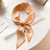 Bufanda de Seda de 26 Letras Banda para el Cabello para Mujer Super Hermosa Elegante Corea del Sur Decorativa Bufanda Pequeña Corbata Cinta para Bolsa Combinable