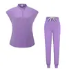 Ropa de trabajo para quirófano de doctor sin mangas con cuello alto para comercio exterior, ropa para lavar ropa de spa, traje de overol para spa, ropa para cepillar manos de mujer