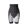 Pantalones moldeadores de alta gama, de tiro alto, con compresión fuerte, cierre de cremallera y detalles de botones, diseñados para ceñir la cintura, levantar los glúteos y aplanar el abdomen, creando un efecto adelgazante y moldeador