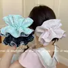 Gomita para el pelo multicapa bordada estilo coreano súper de hada con un toque de alta gama, Lazo para el pelo de chica dulce, Accesorio para el pelo para mujer